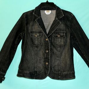 Black Denim Jacket, Vintage Jacket